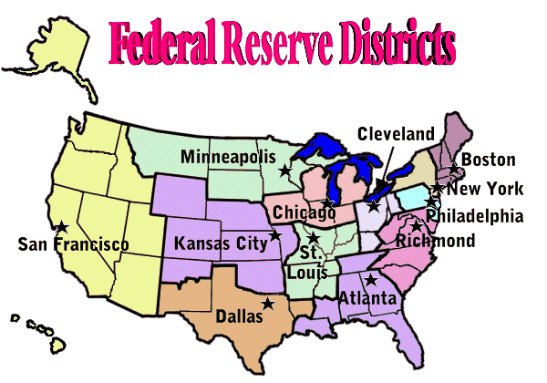 Twelve Federal Reserve Districts