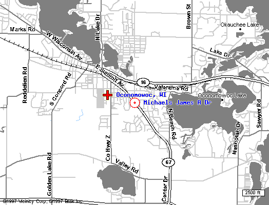 B&W Location Map