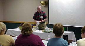 George Drury cooking at the 1999 convention