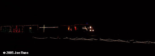 CP Holiday Train arriving in Brookfield, WI on Dec. 9, 2005