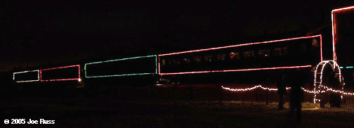 CP Holiday Train arriving in Brookfield, WI on Dec. 9, 2005