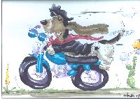 McCartney Caricature of Biker
